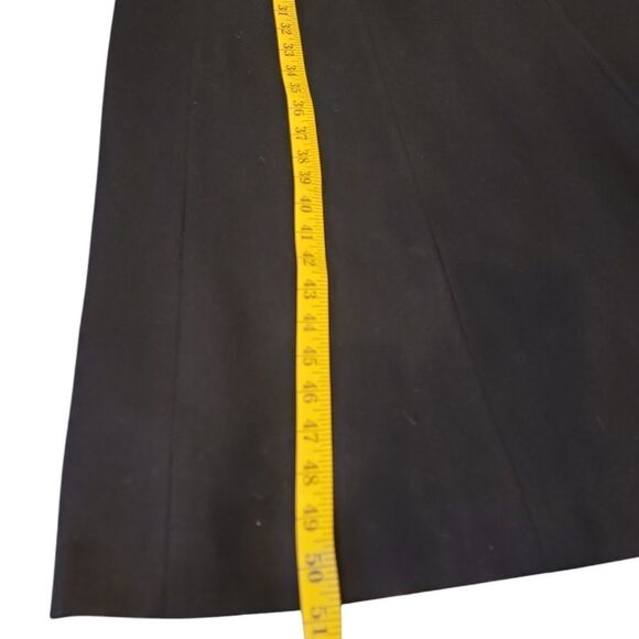 harve' bernard Elegant Black Long Coat sz 10 vintage - Picture 7 of 12